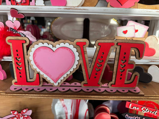 3D Standing Love Display