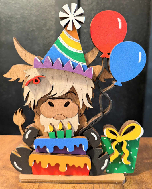 3D Birthday Cow