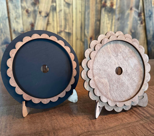 3D Interchangeable Scalloped Circle BASE ONLY