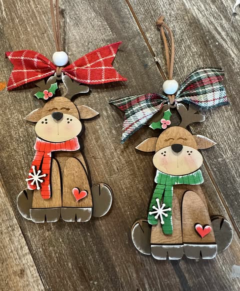 Ornament - Scarved Reindeer