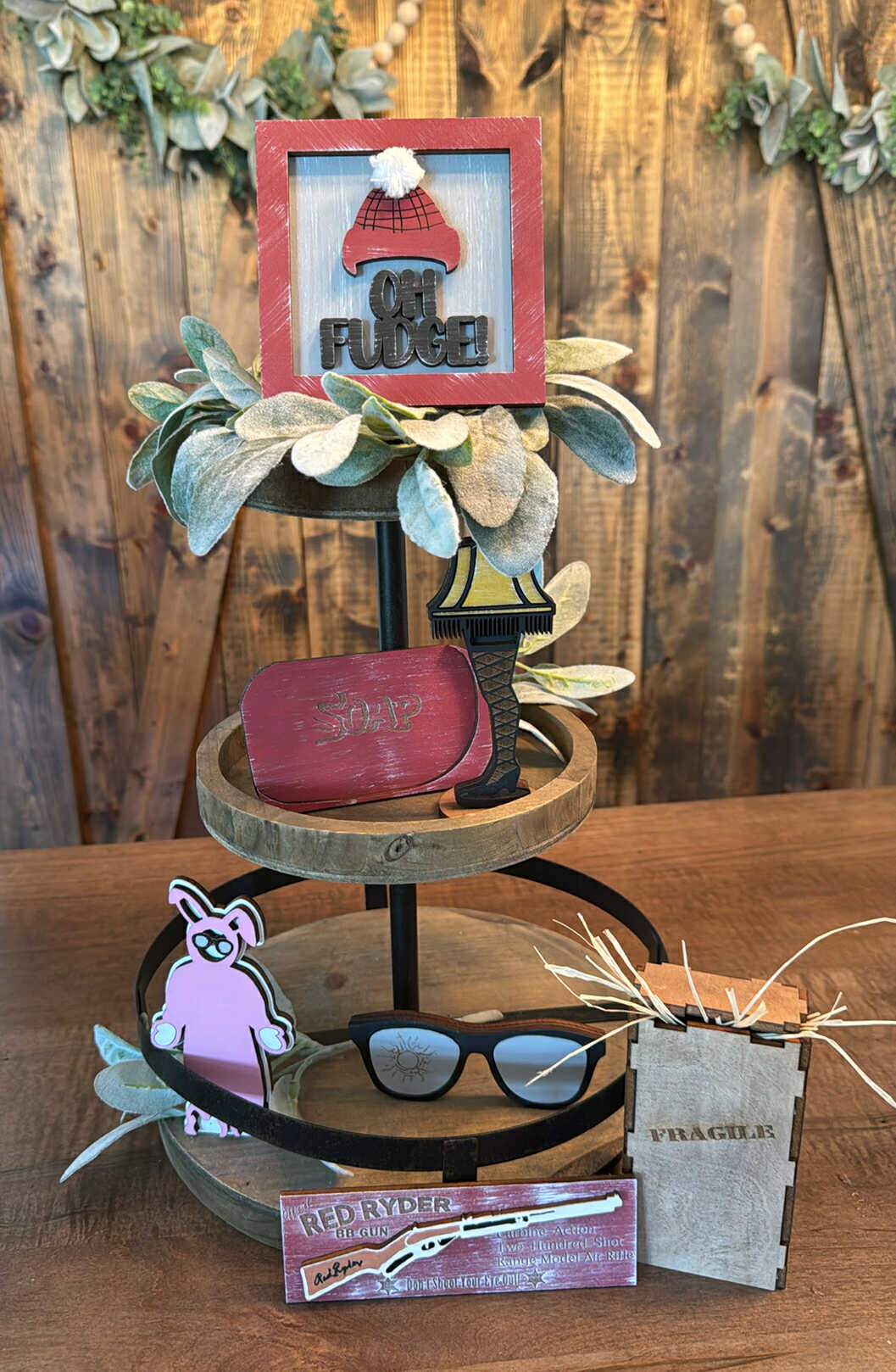 3D Tiered Tray Decor - A Christmas Story