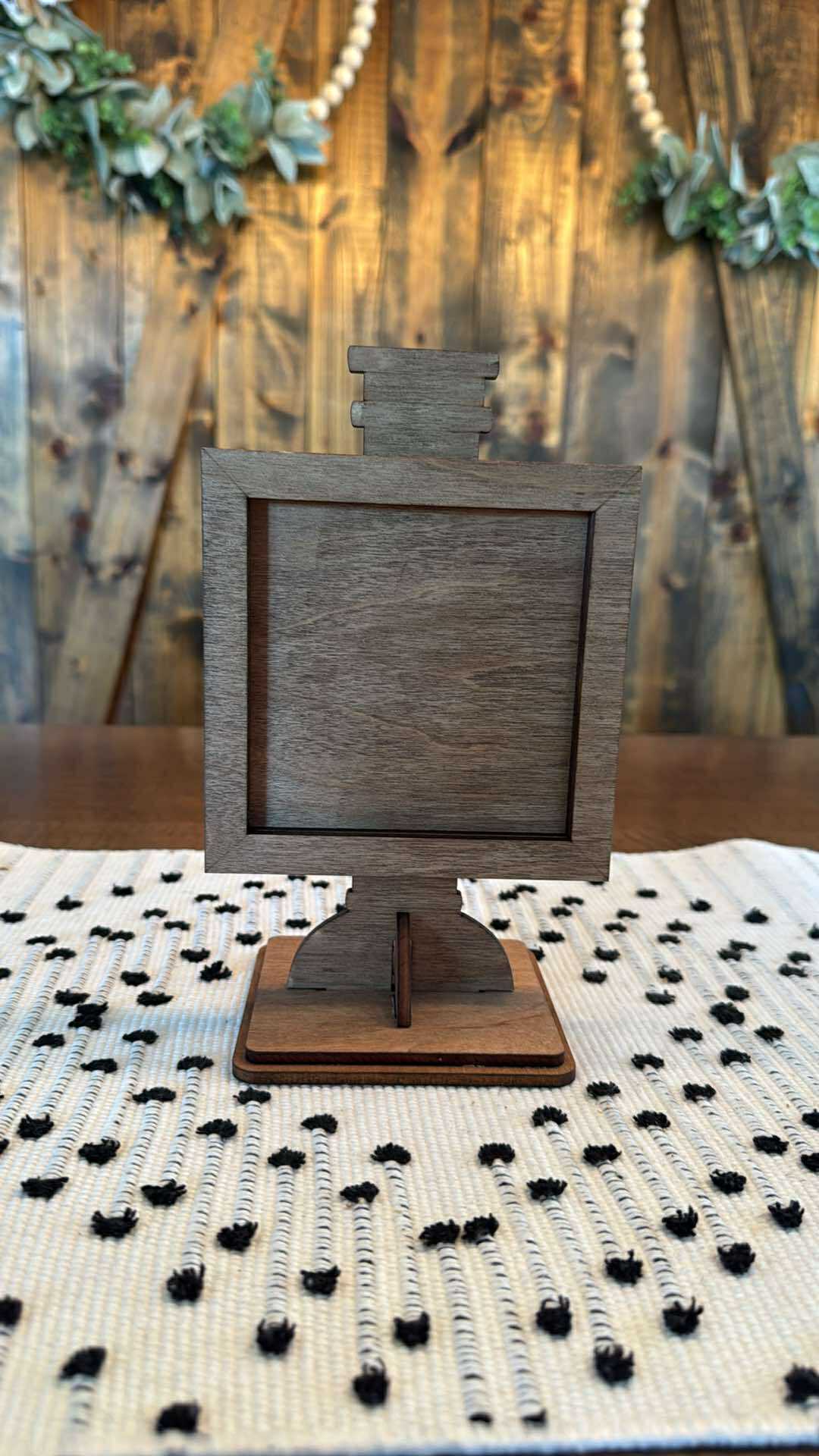 3D Interchangeable Fancy Frame Square BASE ONLY