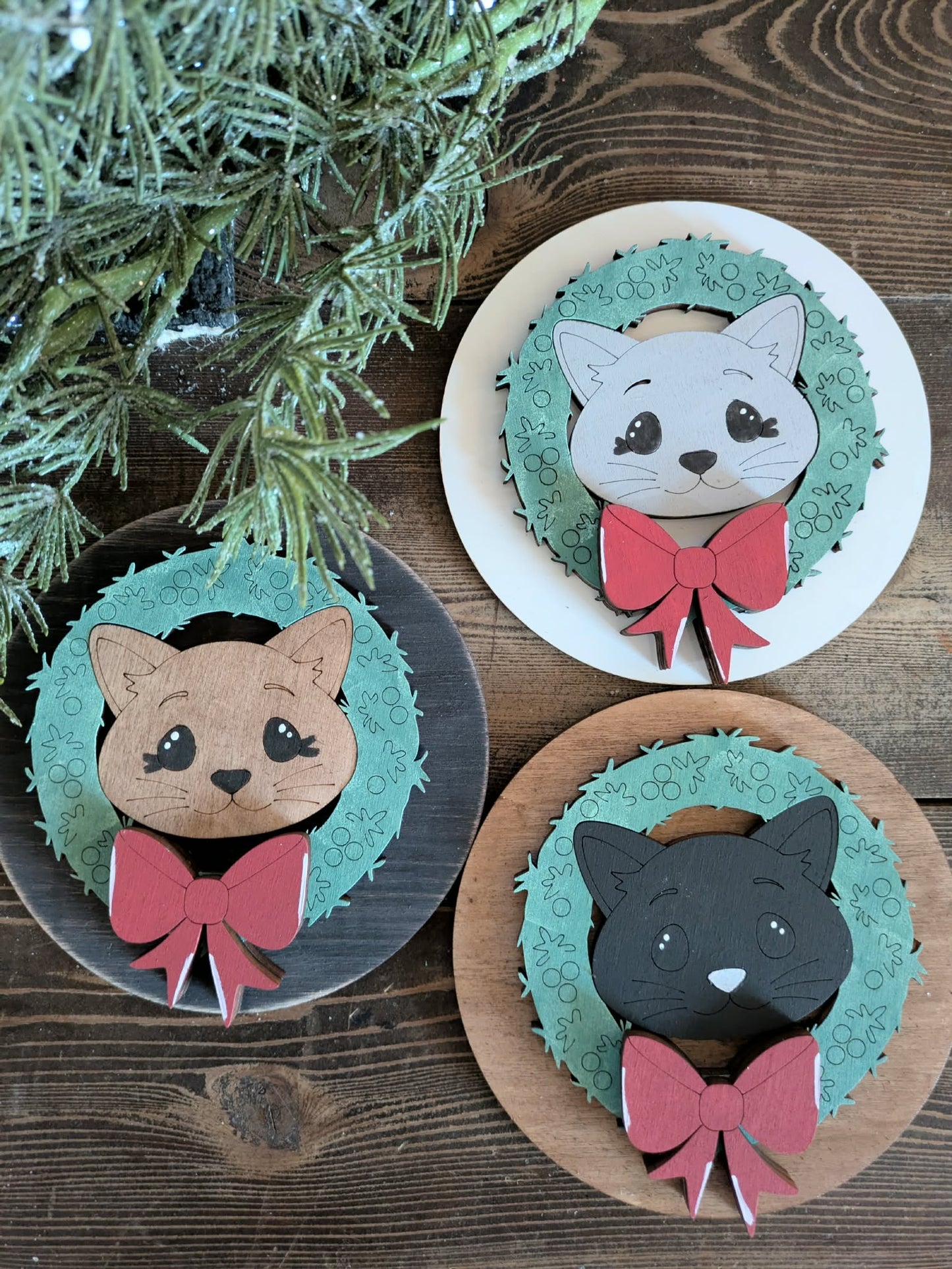 3D Interchangeable Round INSERTS - Winter and Christmas