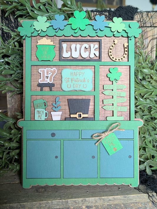3D St Patrick's Day Cabinet