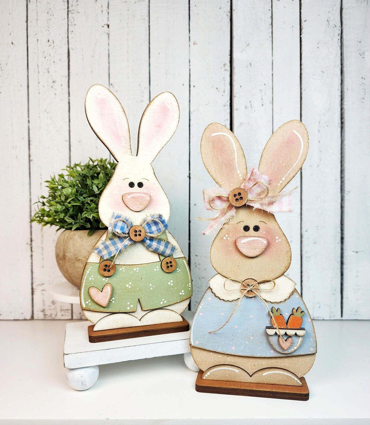 3D Standing Bunnies