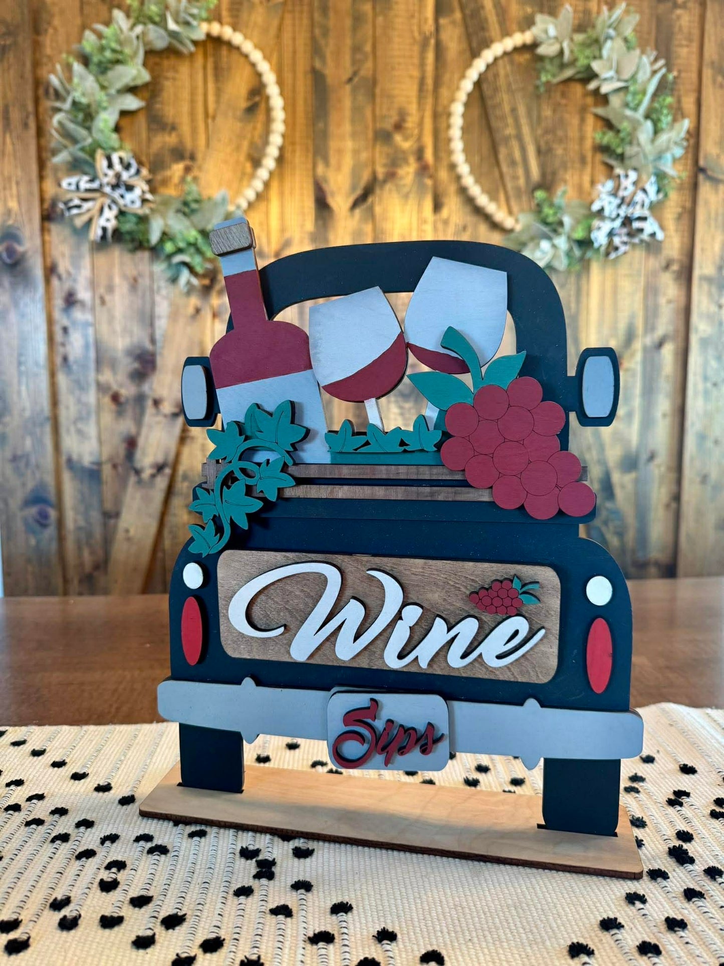 3D Interchangeable Seasonal Truck with stand INSERTS ONLY