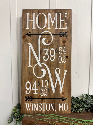 Home Coordinates City and State