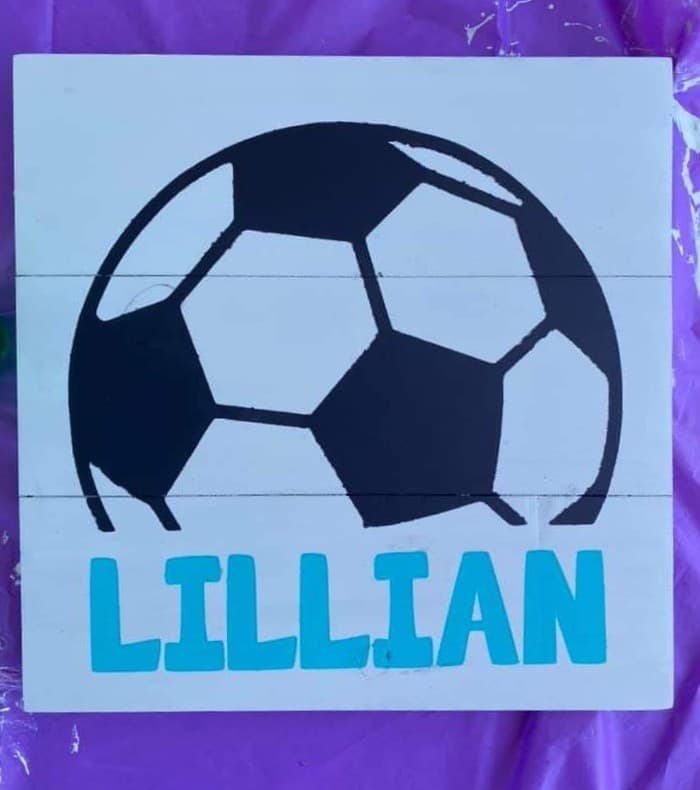 Soccer ball with name