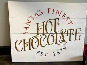 Santas finest hot chocolate