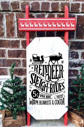 Winter Sled - Reindeer Sleigh Rides