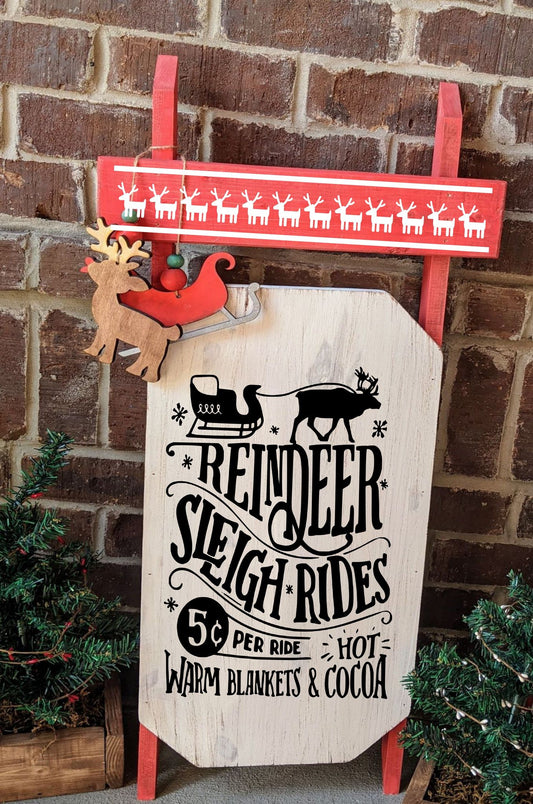 Winter Sled - Reindeer Sleigh Rides