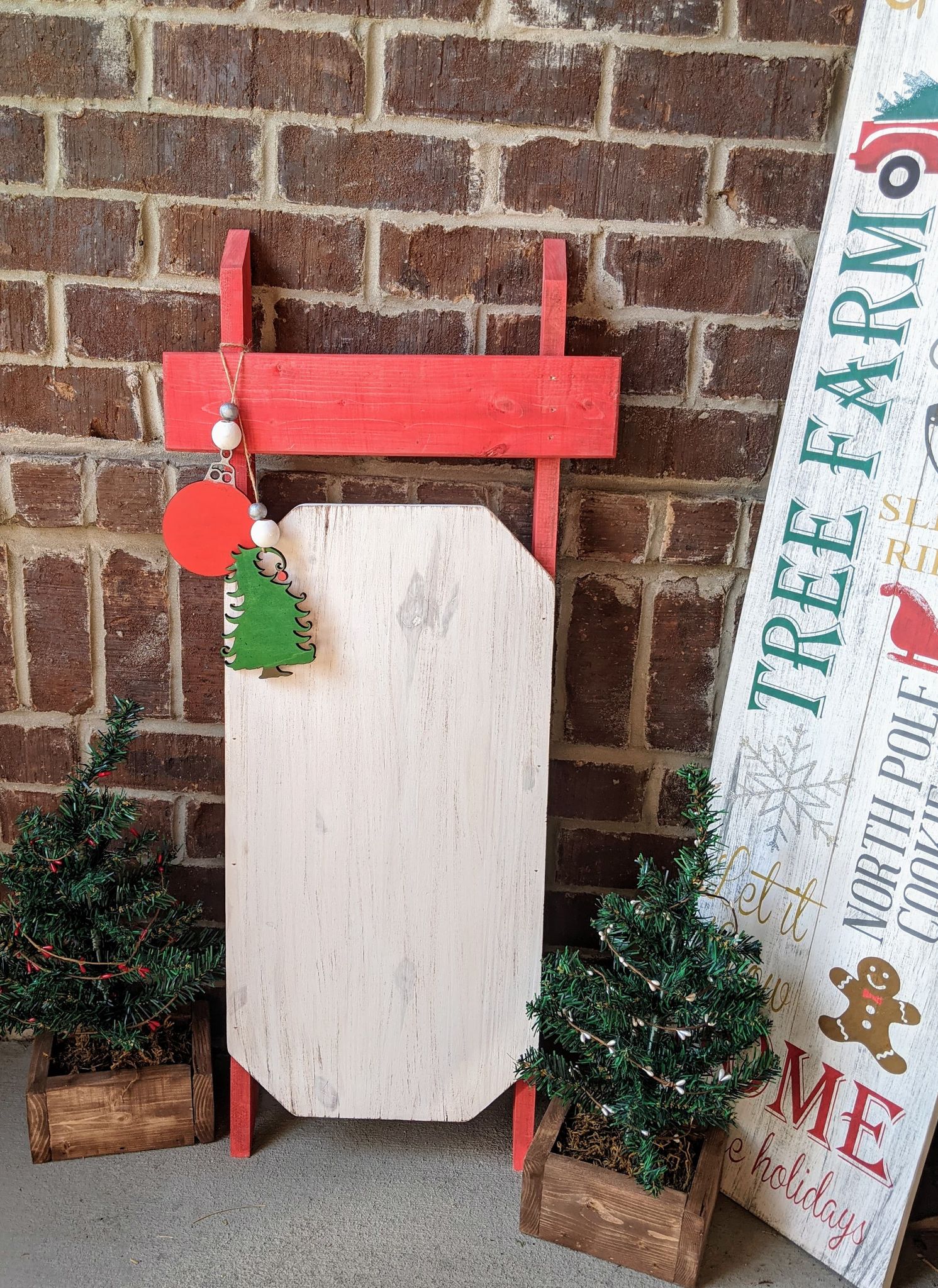 Winter Sled - Merry Mean one with family name