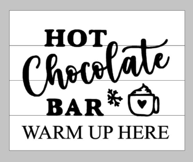 Hot Chocolate Bar warm up here
