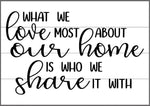 What we love most about our home is who we share it with