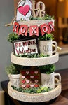 3D Tiered Tray Decor - Valentines Day