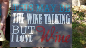 This may be the wine talking but i love wine
