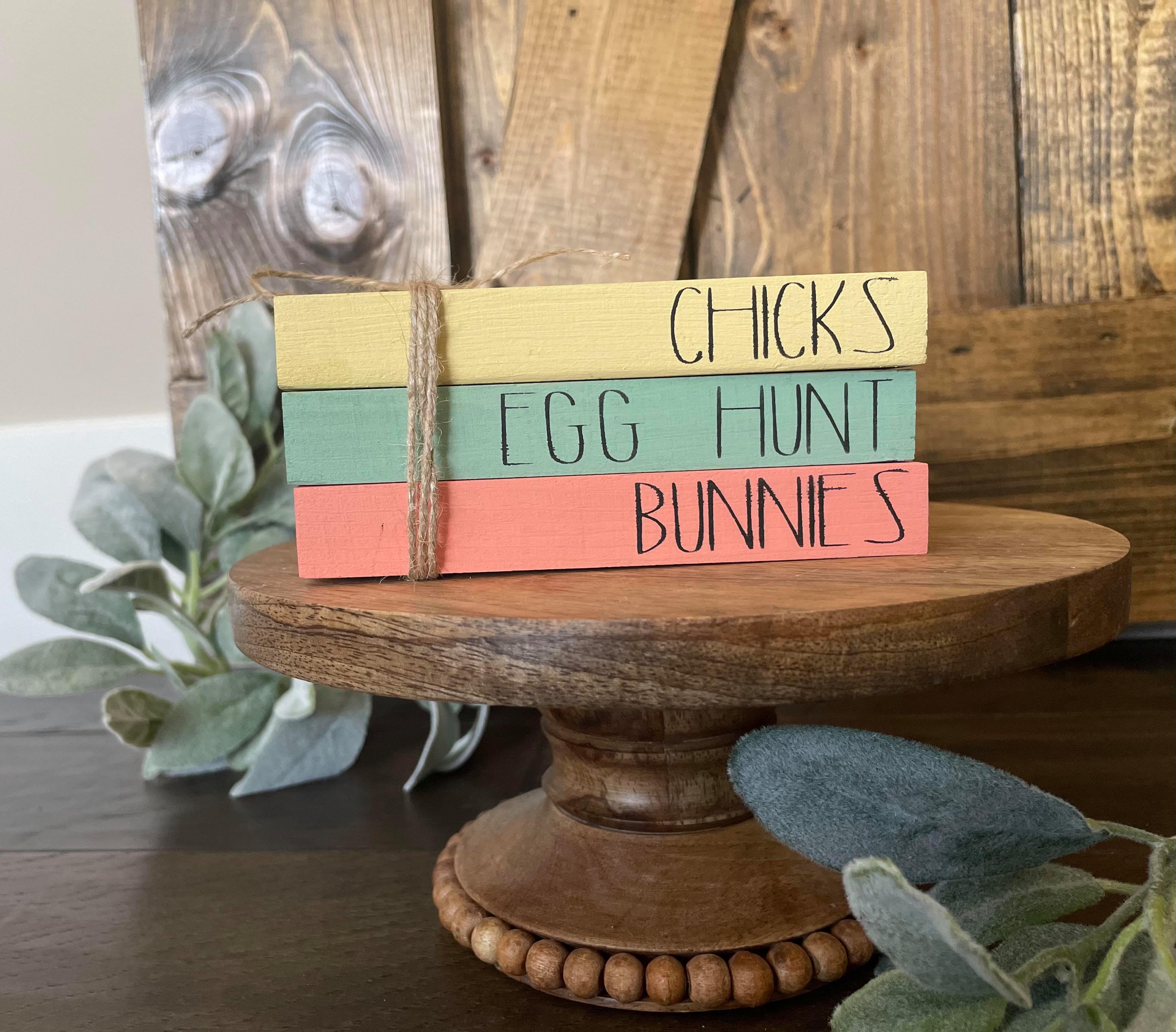 Tiered Tray Mini Book Stack - Easter