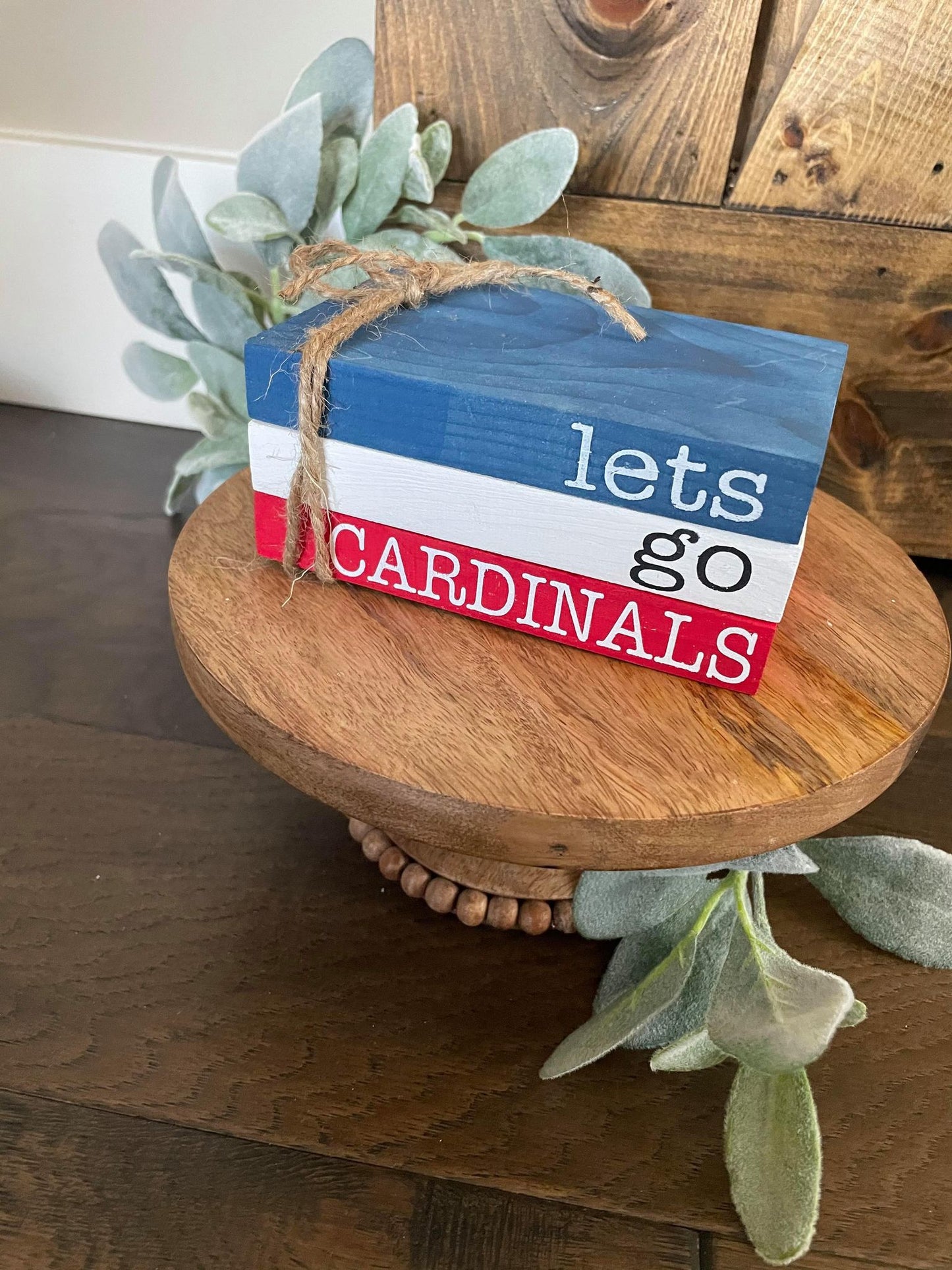 Tiered Tray Mini Book Stack - St Louis Cardinals