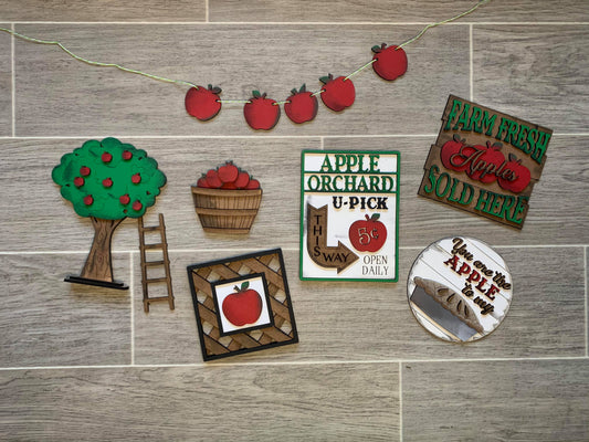 3D Tiered Tray Decor - Apples