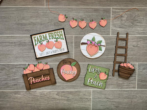 3D Tiered Tray Decor - Peaches