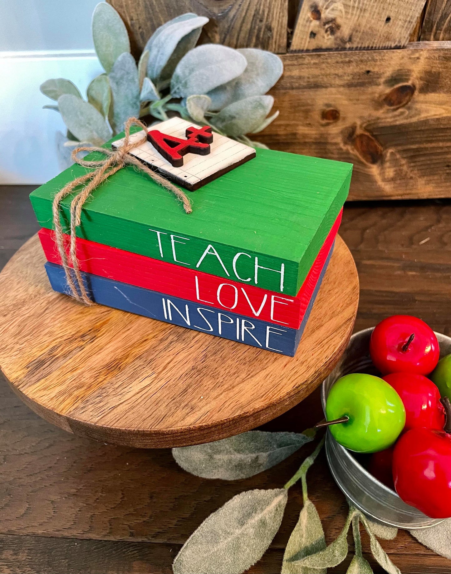 Tiered Tray Mini Book Stack - Teach Love Inspire