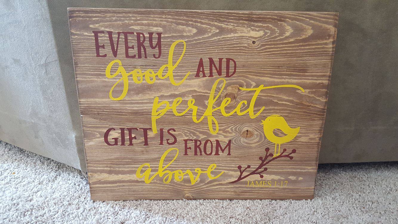 Every good and perfect gift is from above