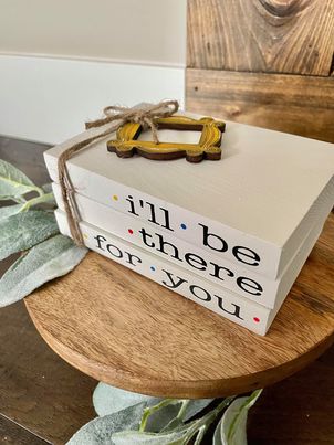 Tiered Tray Mini Book Stack - Friends - I'll be there for you