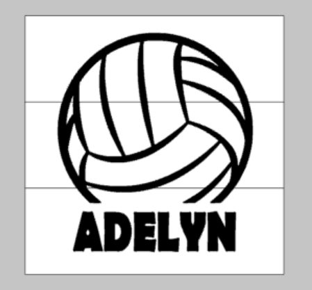 Volleyball with name