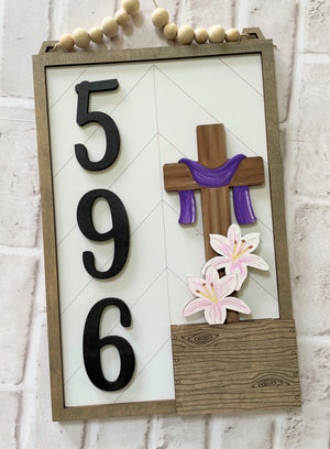 3D Interchangeable Address Plaque with Inserts