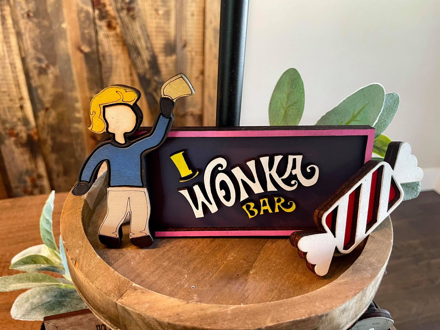 3D Tiered Tray Decor - Willy Wonka