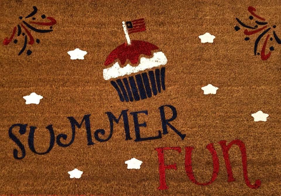 Summer Fun with cupcake and fireworks