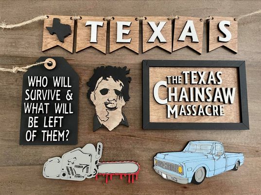 3D Tiered Tray Decor - Texas Chainsaw Massacre