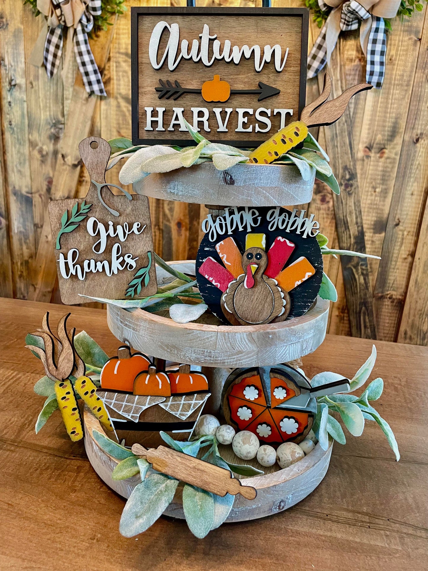 3D Tiered Tray Decor - Thanksgiving/Harvest