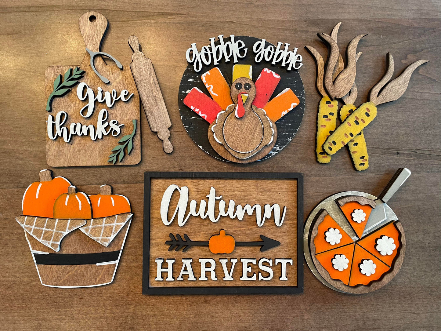 3D Tiered Tray Decor - Thanksgiving/Harvest