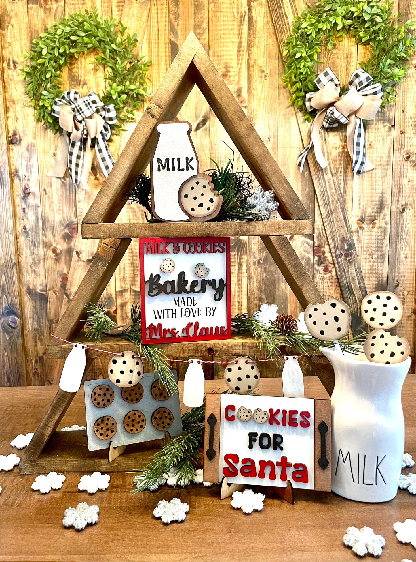 3D Tiered Tray Decor - Cookies and Milk