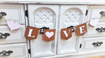 3D Banner - 3D Love Banner with etched Background - Valentines Day