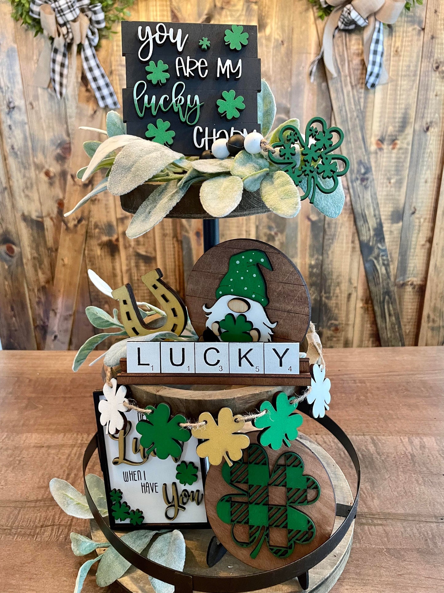 3D Tiered Tray Decor - St Patrick's Day