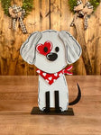 3D Valentine Dog