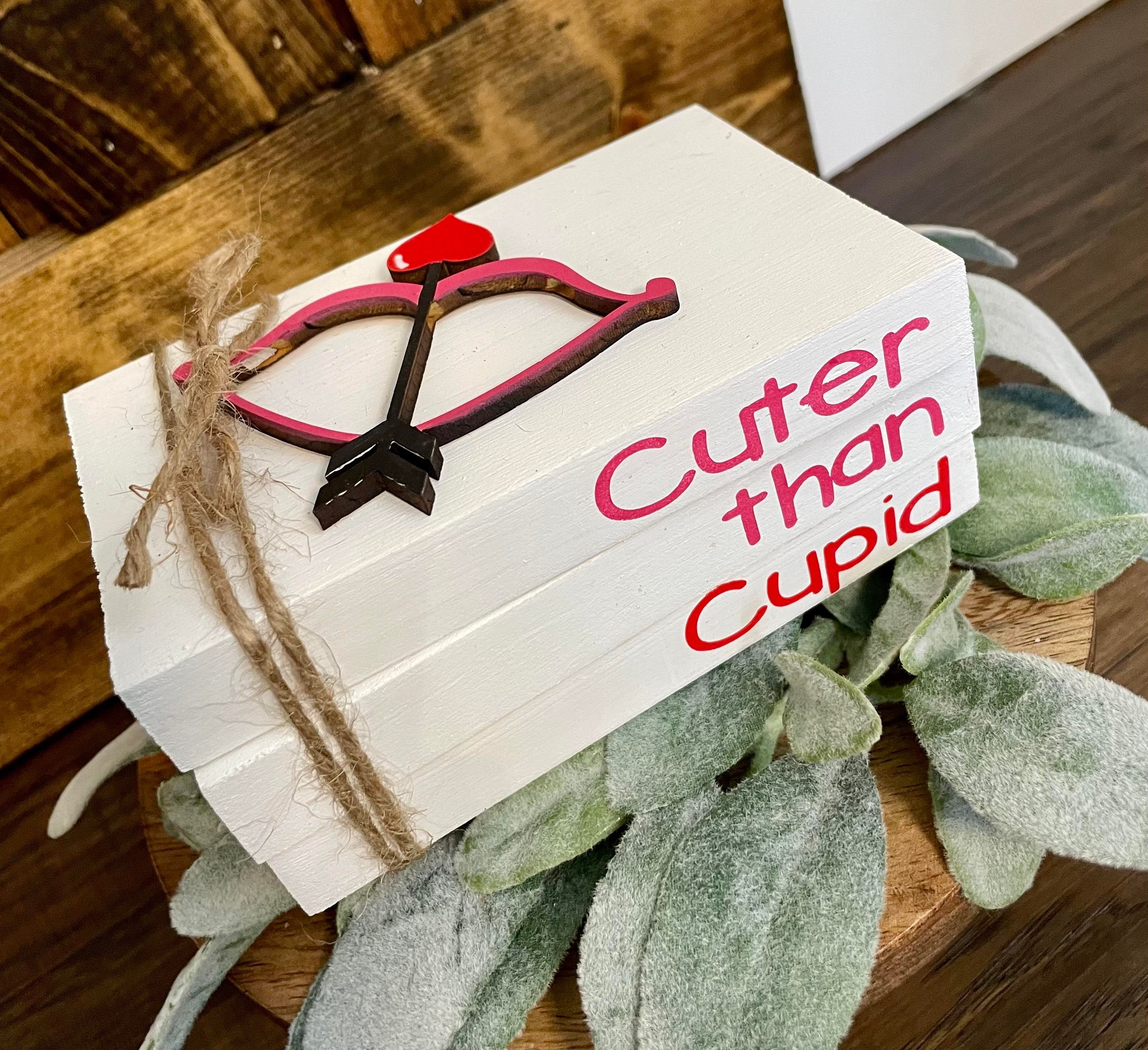 Tiered Tray Mini Book Stack - Cuter than Cupid