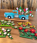 3d Interchangeable Truck with Flowers