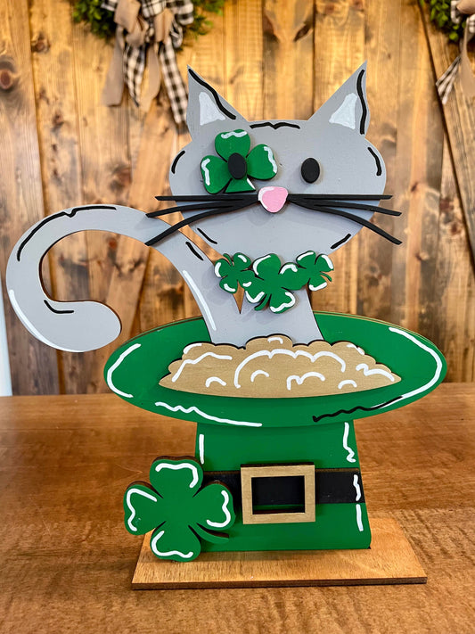 3D St Patrick's Cat