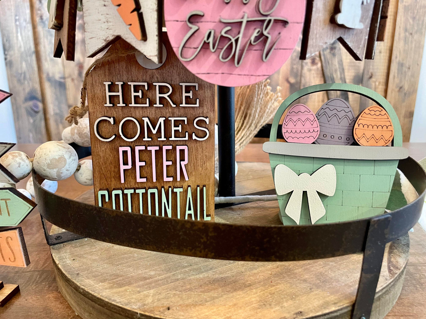 3D Tiered Tray Decor - Peter Cottontail