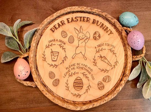 3D Easter Bunny treat tray - Round