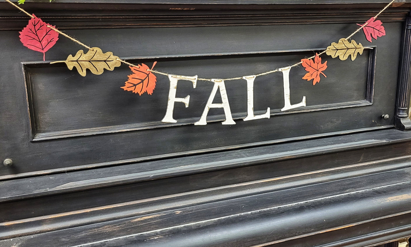 3D Banner - Fall with leaves