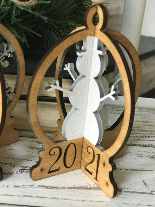 Ornament- Snowman with Year