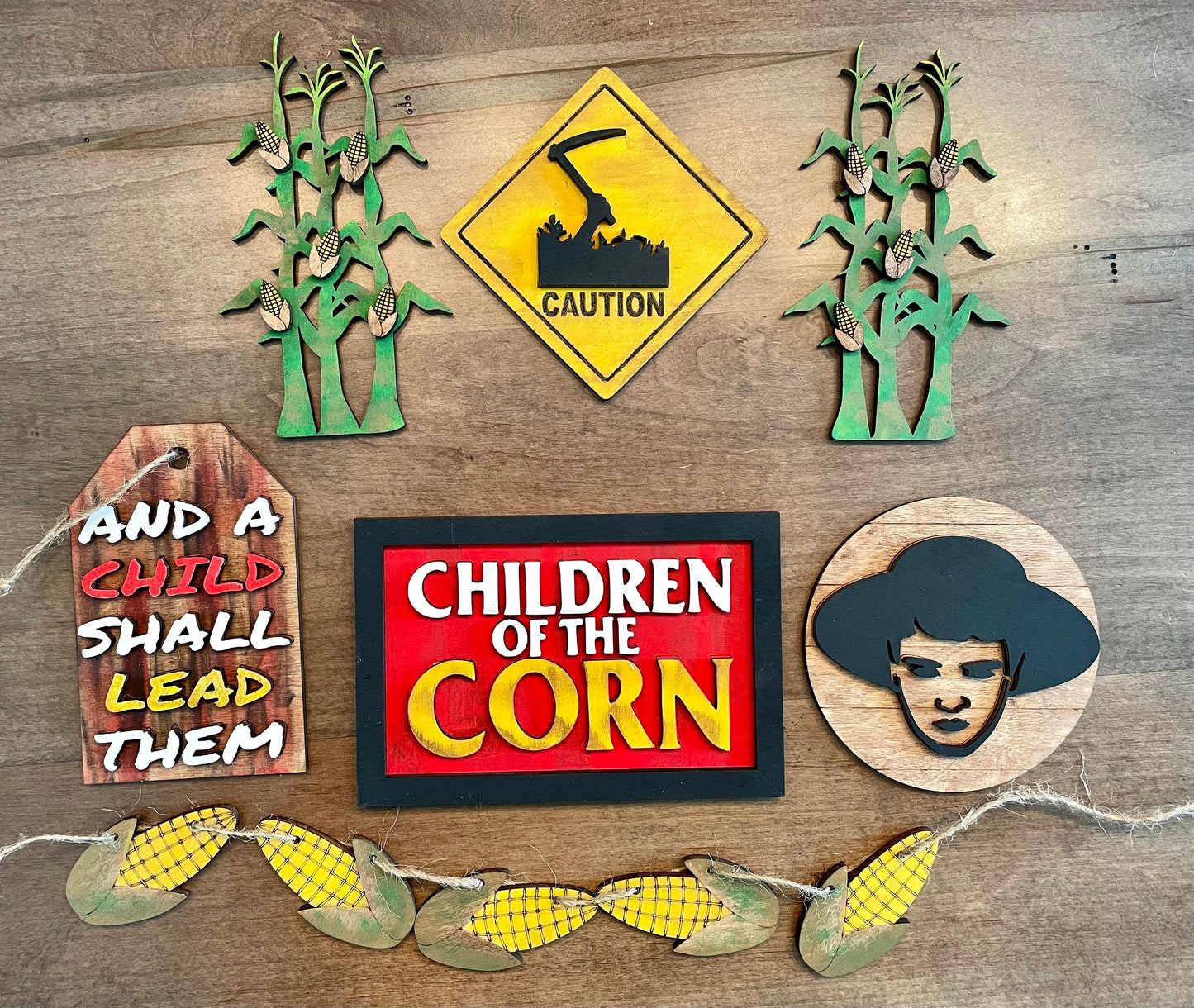3D Tiered Tray Decor - Corn Children