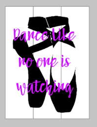 Dance like no one is watching with ballerina slippers
