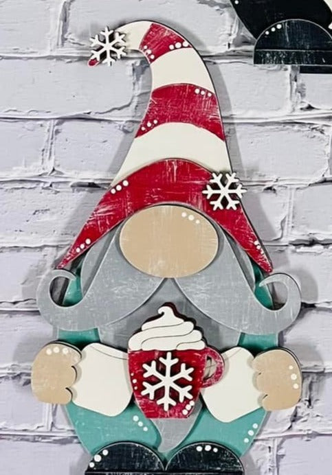3D Standing Winter Gnome with Drink