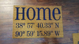 Home with coordinates