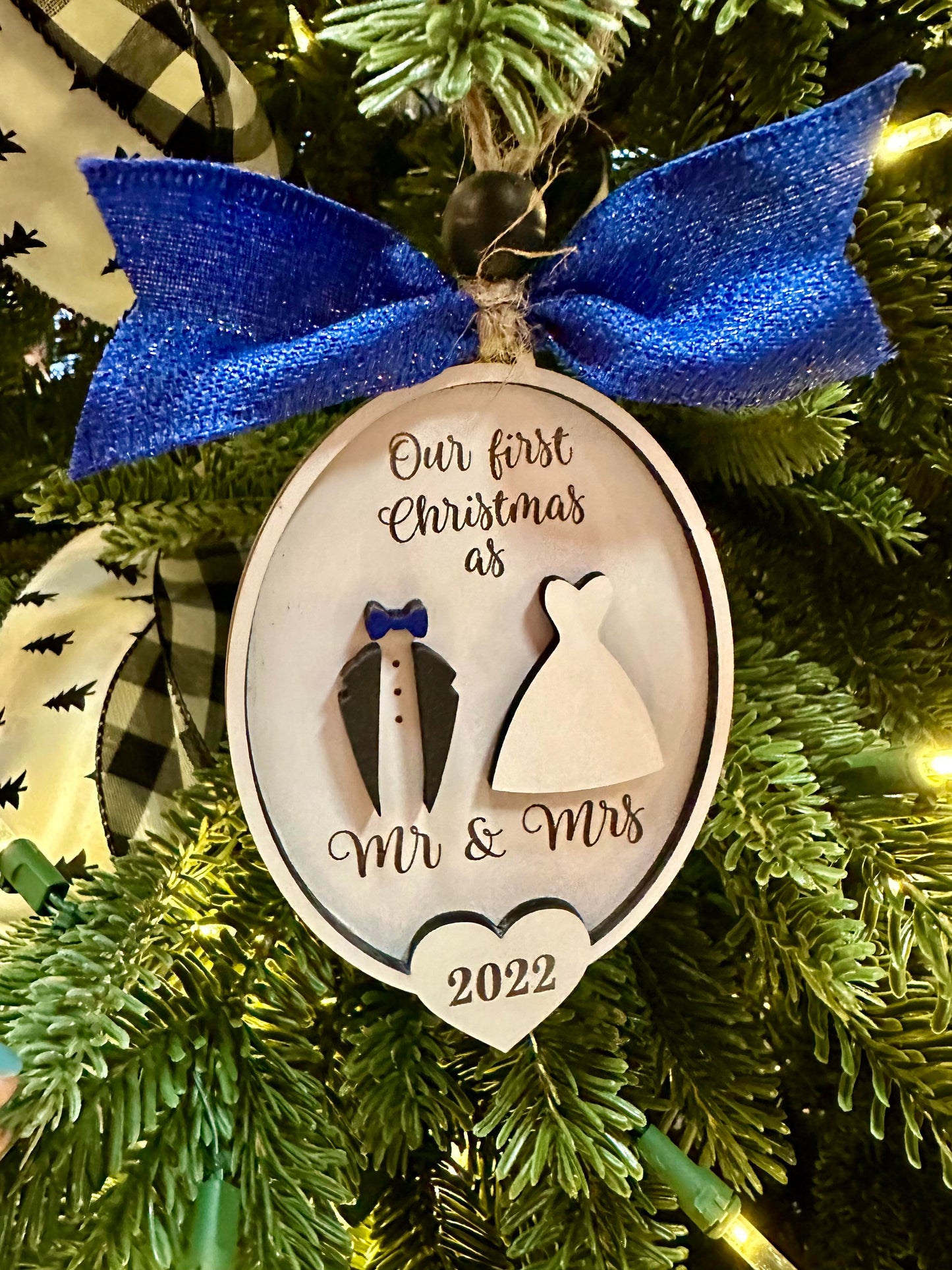 Ornament- Our first Christmas as Mr and Mrs